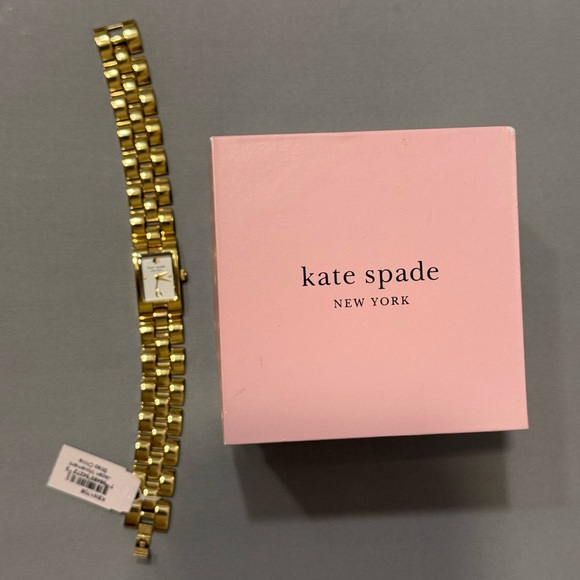 Kate Spade Brookville Gold-Tone Rectangular Watch - Picture 14 of 14